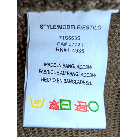 Olive Green Asymmetric Lagenlook Cape Cardigan Wrap Sweater Boho Minimalist XS - Picture 7 of 11